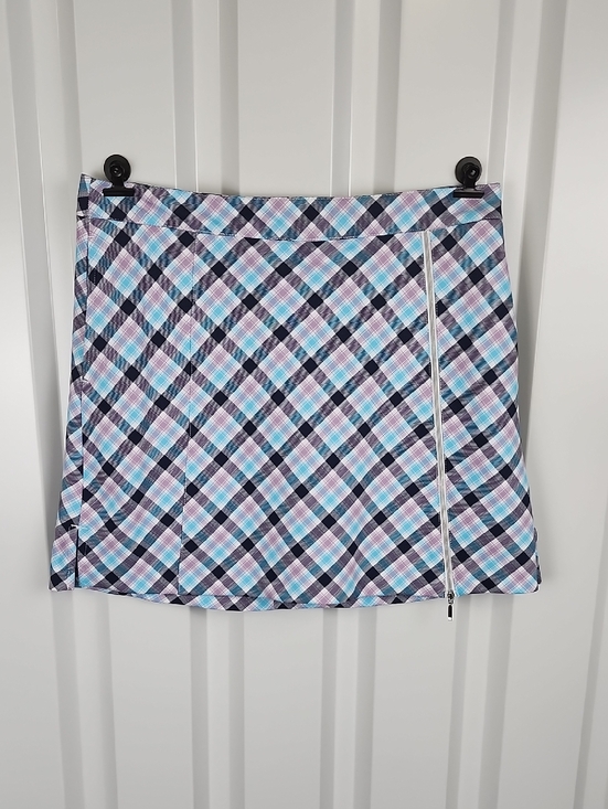 Lady Hagen Pants - Lady Hagen Womens Plaid Golf Skort in Blue, Purple and White Size 6 Zipper Front